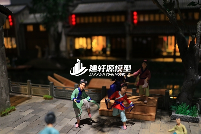 新能源京杭大运河博物馆·北新夜市场景模型